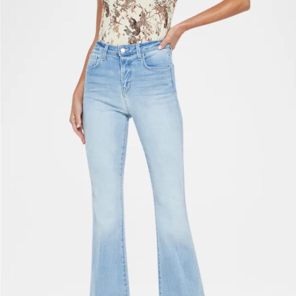 L'AGENCE High Rise Dark Blue Jeans Marty Hanson
